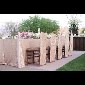 Champagne Sequins Table Cloth or Photo Backdrop